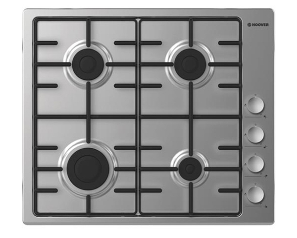 HOOVER Built-In Hob 60 x 60 cm 4 Gas Burners In Stainless Steel Color  HHW6LCX - 60 x 60 - FactoryToMe